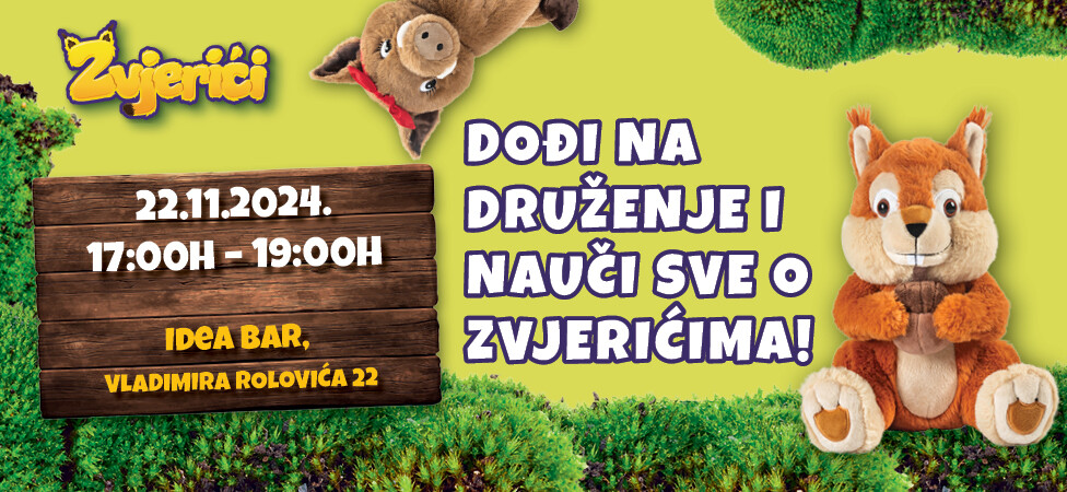 Ne propusti događaj sa Zvjerićima u Baru!